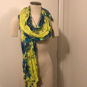 New York and Company Floral Scarf